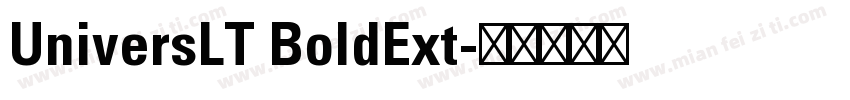 UniversLT BoldExt字体转换